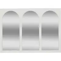 Atmosphera Créateur d'intérieur® Sohane Wandspiegel - 91x66cm - Wit