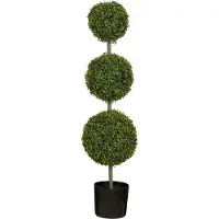 Mica Decorations Kunstplant Buxus - 30x30x120 cm - Polyethyleen - Groen