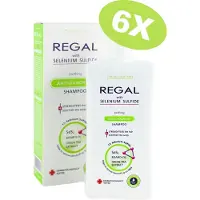 Regal Anti Roos Selenium Sulfide Shampoo Voordeelverpakking 6 Stuks – Alle Haartypes – met Bisabolol & Groene Thee-extract – 6 x 200ml