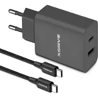 Xssive Snellader - 1 Meter - Geschikt voor iPhone 15, 16 en Samsung Galaxy - USB-C Adapter met USB C naar USB C Kabel