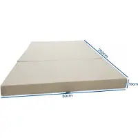 Viking Choice Opvouwbaar Logeermatras Crème - 80 x 200 x 10 cm - Camping, Reis & Logeren