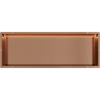Guido Gusto Copper RVS Inbouwnis 30x90x10cm met tegelflens en RGB verlichting