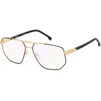 Carrera 1141 58/15/145 Matte zwart goud Metalen monturen MAN 1141