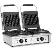 Royal Catering Dubbel - Wafelijzer - Belgische wafels - - 2 x 2,000 W
