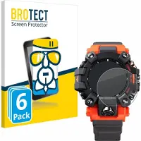 BROTECT Screenprotector 6 Stuks voor Casio G-Shock GW-9500 Beschermglas transparant