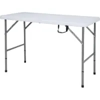 Floordirekt Klaptafel Fukui 120 x 60 cm - weerbestendig - voor binnen en buiten - wit
