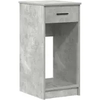 vidaXL Computer bureau met lade, betonkleur, 35x45x77 cm