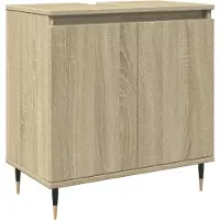vidaXL Badkamerkast 58x33x60 cm bewerkt hout sonoma eikenkleurig