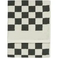 Marc O'Polo Handdoek Checker Anthracite (50 x 100 cm)