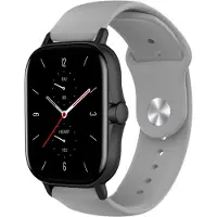 Strap-it Siliconen sport bandje - geschikt voor Xiaomi Amazfit GTS 1-2-3-4 - Mini / Amazfit Bip / Bip S / Bip Lite / Bip U Pro / Bip 3 / Amazfit GTR 42mm - grijs