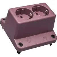 ABB 3640 Dubbele Schuko Socket Afdekking Rood Gerecycled - 1SPA007130F9240