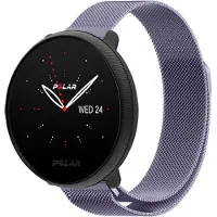 Strap-it Luxe Milanese bandje - geschikt voor Polar Ignite / Ignite 2 / Ignite 3 / Unite / Pacer - lichtpaars