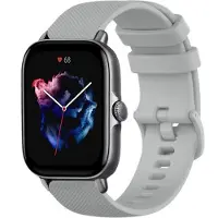 Strap-it Luxe siliconen bandje - geschikt voor Xiaomi Amazfit Bip / Bip Lite / Bip S / Bip U Pro / Amazfit GTS 1-2-3-4 / Amazfit GTR 42mm - grijs