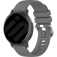 Strap-it Smartwatch siliconen Classic bandje - geschikt voor Garmin Vivoactive 4 (45mm) / Venu 2 / Venu 3 / Forerunner 255 / Forerunner 265 - donkergrijs