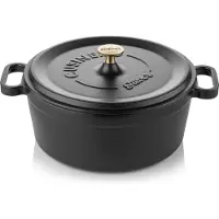 Silver Zilveren braadpan - 24 cm - 4,0 liter - Gietijzer - 4 lagen geëmailleerde coating