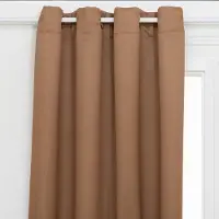 Atmosphera Verduisteringsgordijn 140x260cm - Gordijnen kant en klaar met haakjes ringen - Kaneel