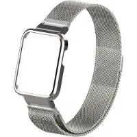 Strap-it Milanees Smartwatch bandje - Geschikt voor Xiaomi Mi Watch Lite Milanese band - zilver - Horlogeband / Polsband / Armband