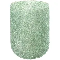 J-Line 36039 Kaarshouder Fore Glas Groen Medium - 13 x 13 x 18 cm