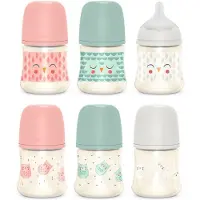Suavinex Bouteille - Brede Opening Premium - 150 ml - Flesje met 3 posities - Blauw - Anti-koliek