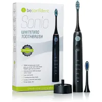 Beconfident SONIC elektrische tandenborstel voor het witter maken van tanden, kleur: zwart/roze goud, 1 stuks