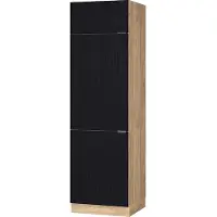 Vicco Fame-Line Koelkast ombouwkast – 60 cm Zwart gestreept