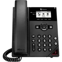 HP Poly Polycom VVX 150 telefoon, kleurenbeeldscherm, nummerweergave, Ethernet, USB-aansluiting
