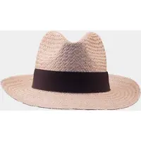 Commander Hoed Beige Strohhut mit Stoffband 213012596/200