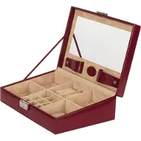 Windrose Sieraden-bewaring rood