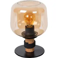Lucide ILONA - Tafellamp - Ø 18 cm - 1xE27 - Amber