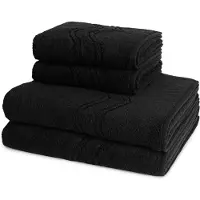 Ross Dames en Heren 2 X handdoek 2 X douchedoek - per set Cashmere feeling