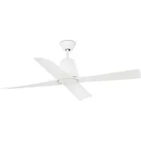 Faro Typhoon plafondventilator, stil, Ø 127 cm, zeewaterbestendig, wit / opaal, Woon-/ Eetkamer, metaal