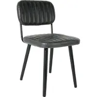 White Label Stoel Jake Worn Black