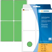 Herma Etiketten 2495 Klevend Groen 52 x 82 mm 32 Vellen à 4 Etiketten
