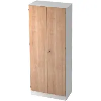 Hjh OFFICE PRO SIGNA K 6200 SG - Hoogte van de map | 5 OH Wit/Walnoot met knop (afsluitbaar) Kledingkast