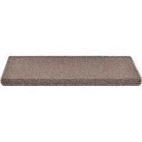 En.casa Trapmat zelfklevend set van 15 donkerbruin 65x24+4 cm