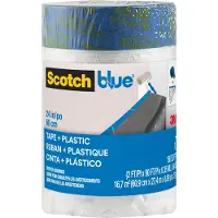 3M ScotchBlue PT2093EL-24 Voorgetapete Schildersfolie - 60,9cm X 27,4m