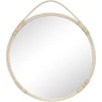 Ebuy24 Ronde spiegel met rotanrand - ø50cm