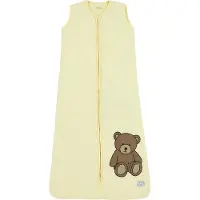 Meyco Baby Slaapzak Winter Teddy Bear - 2-pack - soft yellow - 90cm - winterslaapzak