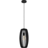 Eglo Zwarte hanglamp Bajazzara Ø 26cm