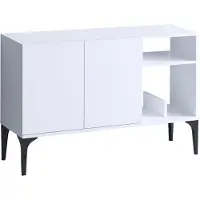 Hannah Home Console Emerald 120x80x40 | Melamine gecoat | Wit