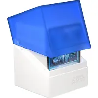 Ultimate Guard Boulder Synergy 100+ Deck Case voor 100 TCG-kaarten met dubbele mouwen, wit/blauw Veilige en duurzame opslag voor ruilkaartspellen