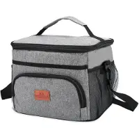 Intirilife draagbare koeltas met een inhoud van 15 liter - Voor het vervoeren van warme of koude dranken en voedsel Lunchtas Thermische tas Geïsoleerde tas