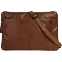 Spikes & Sparrow Schoudertas / Laptoptas 15.6'' Seattle Brandy