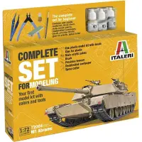 Italeri Modelbouwpakket Militaire voertuigen - 72004 M1 Abrams Tank - Complete Set - Starter Kit Plastic - 1:72 - Modelbouw