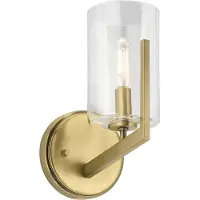 Elstead Lighting LED Wandlamp Nye | 1X E14 Max 40W | Brushed Natural Brass