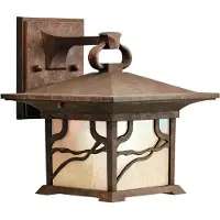 Kichler LED Wand Buitenlamp Morris | 1X E27 Max 60W | IP44 | Dimbaar | Distressed Copper