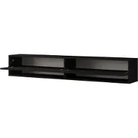En.casa Tv-meubel Laitila 2 opbergvakken 180x31,5x29,5cm zwart