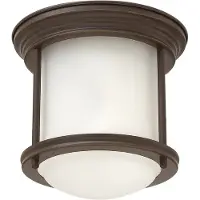 Elstead Lighting LED Plafond Badkamerlamp Hadrian | 1X E27 Max 60W | IP44 | Dimbaar | Oil Rubbed Bronze