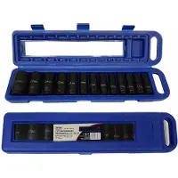 Silver Seal Whisky Company Set van verlengstukken voor ringsleutels, 1/2", 13-delig / ZILVER