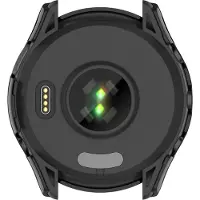 Strap-it beschermhoesje met glasplaat geschikt voor Garmin Forerunner 265 (zwart) – stevige case met geïntegreerde screen protector – schokbestendige bescherming voor je smartwatch